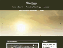 Tablet Screenshot of kyphilanthropy.com